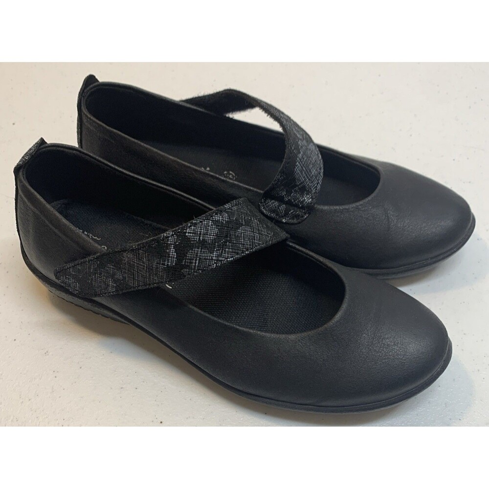 Arcopedico Lytech Mary Jane Shoes Womens 7.5 38 Black Casual Comfort
